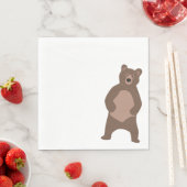 Serviette En Papier Enfant's Birthday Modern Bear Party Napkins (En situation)