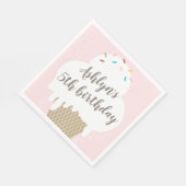 Serviette En Papier Enfants Crème de glace cône rose Anniversaire fête (Coin)