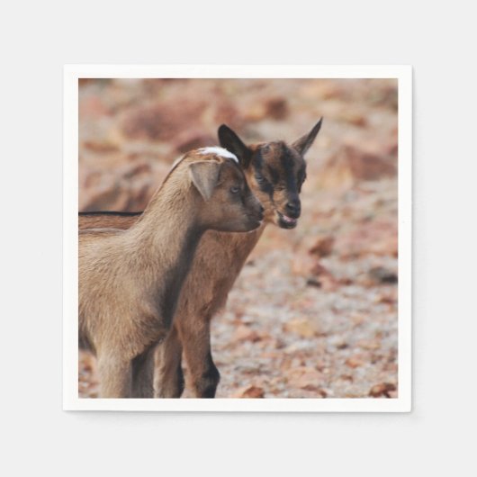 Serviette En Papier Enfants de chèvre (Devant)