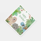 Serviette En Papier Enfants Dinosaur Anniversaire (Coin)