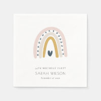 ENFANTS ÉLÉGANTS BLEU BLUSH RAINBOW COEUR ANNIVERS