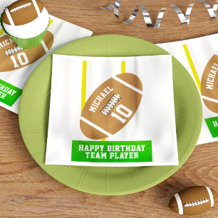 Serviette En Papier Enfants Football Sports Anniversaire Team Joueur N