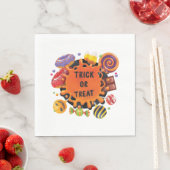 Serviette En Papier enfants halloween (En situation)