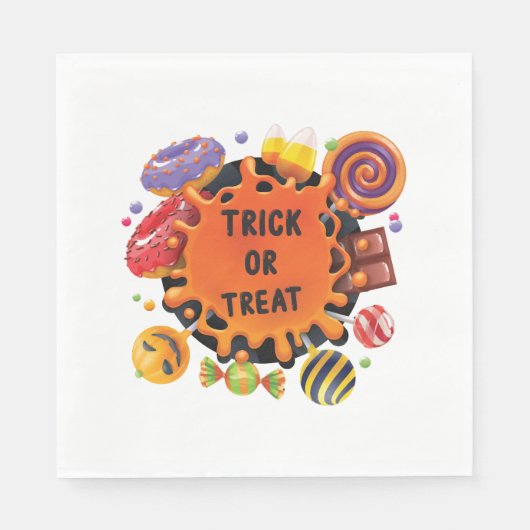 Serviette En Papier enfants halloween (Devant)