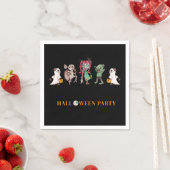 Serviette En Papier Enfants halloween éffrayant (En situation)