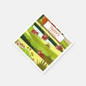 Serviette En Papier Enfants Highland Cows Fall Farm Anniversaire Fête (Coin)