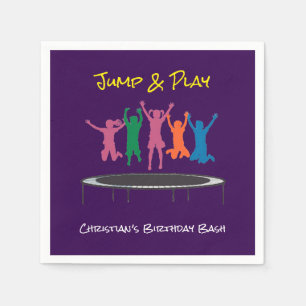 Serviette En Papier Enfants Jump & Play Trampoline Anniversaire Bash