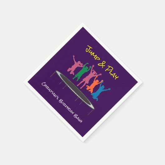 Serviette En Papier Enfants Jump & Play Trampoline Anniversaire Bash (Coin)