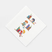 Serviette En Papier Enfants Lecture Livres (Coin)