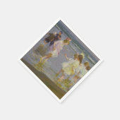 Serviette En Papier Enfants marchant sur la plage (par E.H. Potthast) (Coin)