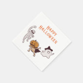 Serviette En Papier Enfants mignons Citrouille Monster Halloween Party (Coin)