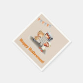 Serviette En Papier Enfants mignons en costumes Fête d'Halloween (Coin)