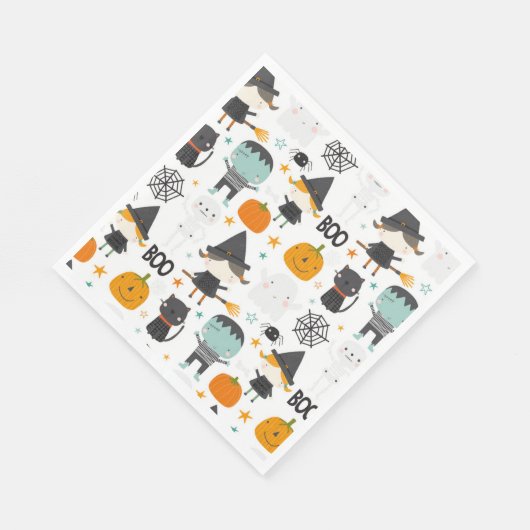 Serviette En Papier Enfants mignons Halloween fête d'anniversaire (Coin)