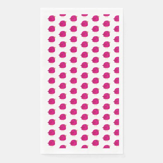 Serviette En Papier Enfants oiseau mignon (Devant)
