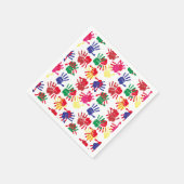 Serviette En Papier Enfants peinture fête d'anniversaire (Coin)