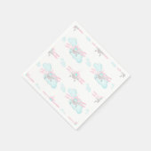 Serviette En Papier Enfants Pink Avion Volant Aviation Anniversaire (Coin)