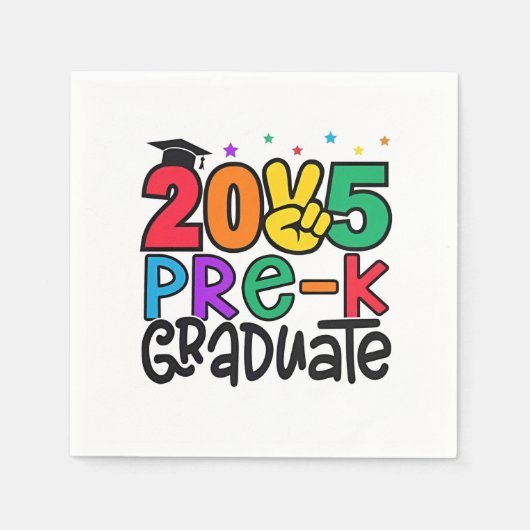 Serviette En Papier Enfants pré-K Grad 2025 Préscolaire Graduation (Devant)