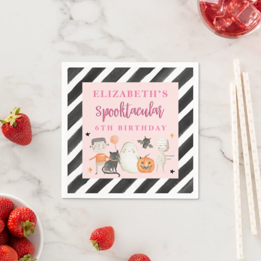 Serviette En Papier Enfants Spooktacular Halloween Anniversaire (En situation)