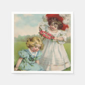 Serviette En Papier Enfants victoriens (Devant)