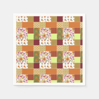 Serviette En Papier Enfin Patchwork Courtepointe de printemps