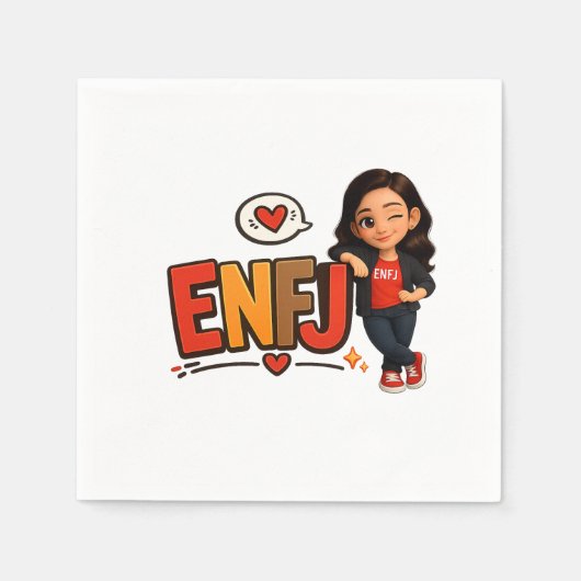 SERVIETTE EN PAPIER ENFJ (Devant)