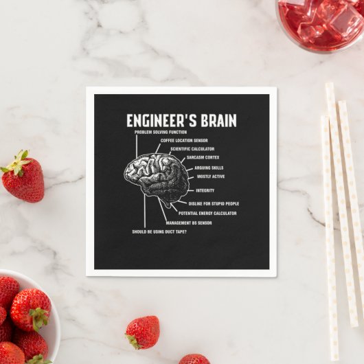 Serviette En Papier Engineers Brain Engineering (En situation)