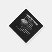 Serviette En Papier Engineers Brain Engineering (Coin)