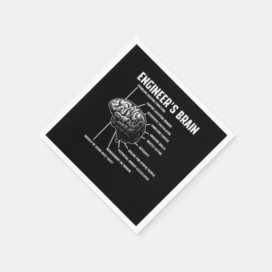Serviette En Papier Engineers Brain Engineering (Coin)