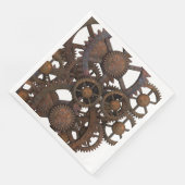 Serviette En Papier Engrenages métalliques Rusty Steampunk (Coin)