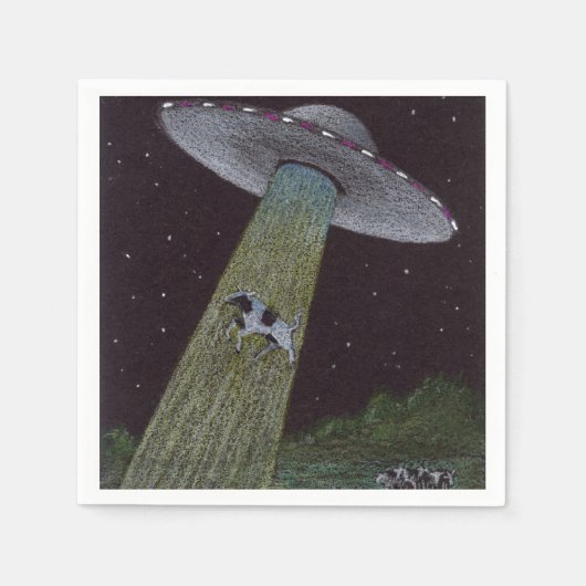 Serviette En Papier Enlèvement d'Aliens (Devant)