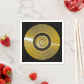 Serviette En Papier Enregistrement d'or Voyager Spacecraft (En situation)