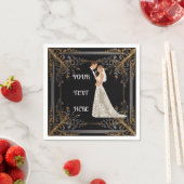 Serviette En Papier Enregistrer la carte de date à plat (En situation)