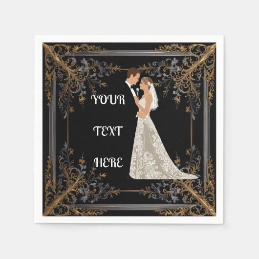 Serviette En Papier Enregistrer la carte de date à plat (Devant)