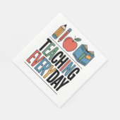 Serviette En Papier Enseignant Coloré Quotidien Ar (Coin)