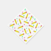 Serviette En Papier Enseignant d'art préscolaire bon fin d'année Ensei (Coin)