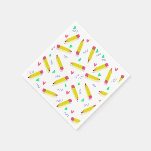 Serviette En Papier Enseignant d'art préscolaire bon fin d'année Ensei (Coin)