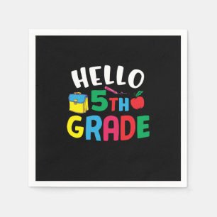 Serviette En Papier Enseignant de 5e année Bonjour 5e année