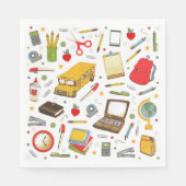 Serviette En Papier Enseignant de la fête scolaire (Devant)