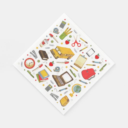 Serviette En Papier Enseignant de la fête scolaire (Coin)
