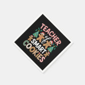 Serviette En Papier Enseignant De Noël Des Cookies Intelligents (Coin)