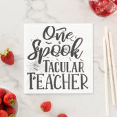 Serviette En Papier Enseignant Spooktacular - Professeur drôle Hallowe (En situation)