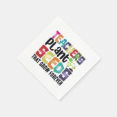 Serviette En Papier Enseignants Graines Plantes Qui Croissent Pour Tou (Coin)