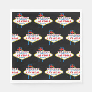 Serviette En Papier Enseigne de bienvenue à Las Vegas