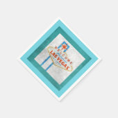 Serviette En Papier Enseigne Rétro Vegas Style Grunge (Coin)