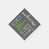 Serviette En Papier Ensemble De Joy Chalkboard Citrouille Baby shower  (Coin)
