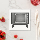 Serviette En Papier Ensemble de télévision Pop Art Retro (En situation)