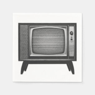 Serviette En Papier Ensemble de télévision Pop Art Retro