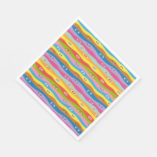 Serviette En Papier Ensemble Motif des yeux (Coin)