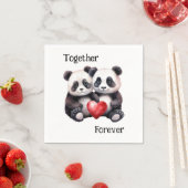 Serviette En Papier Ensemble Panda Froever (En situation)