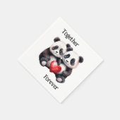 Serviette En Papier Ensemble Panda Froever (Coin)